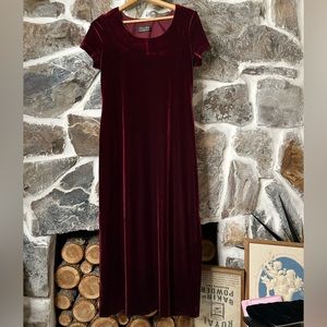 VELVET Vintage Burgundy dress